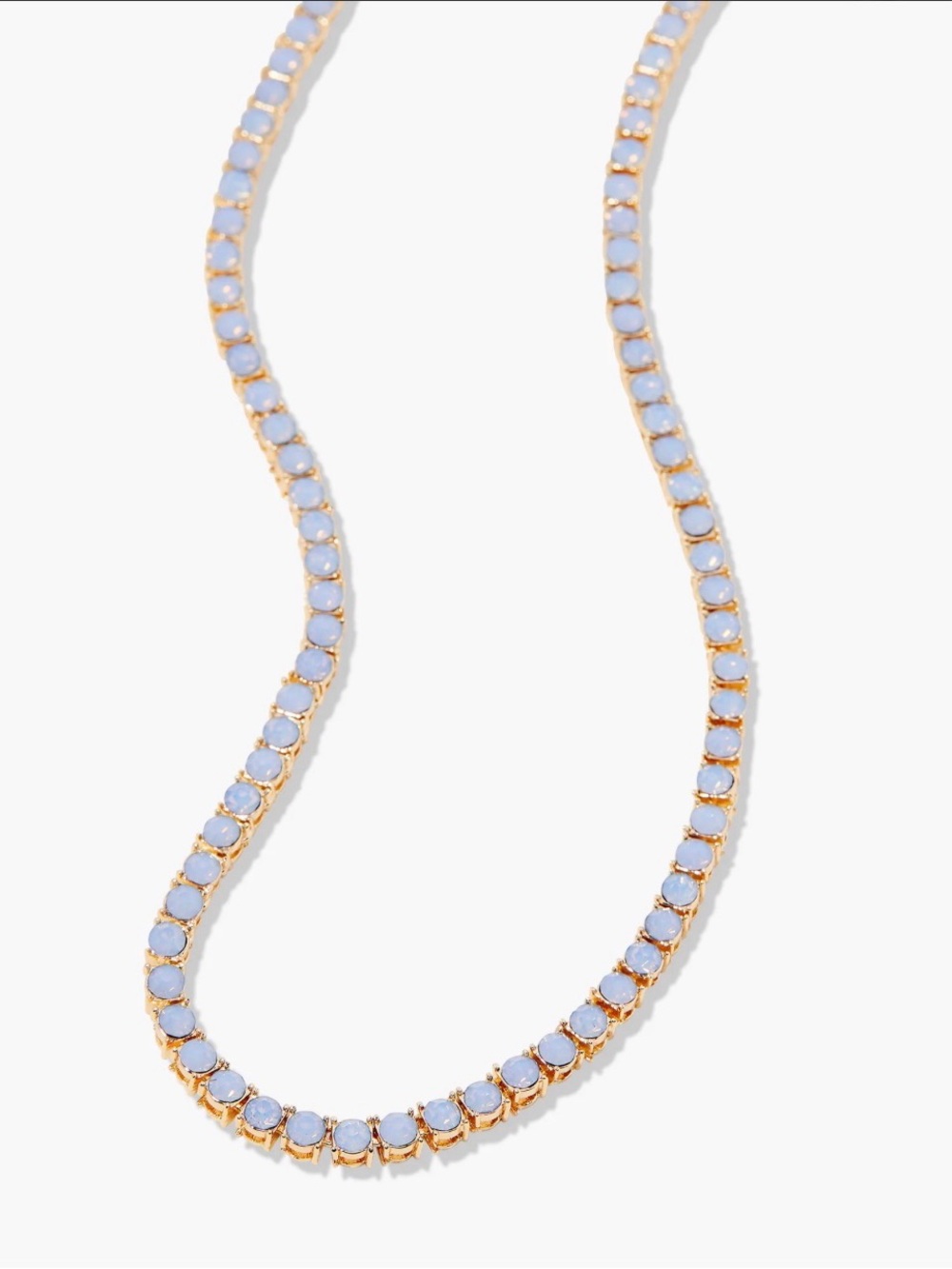 NEW Brook & York Isabella Opal Blue Tennis Necklace - Picture 4 of 9